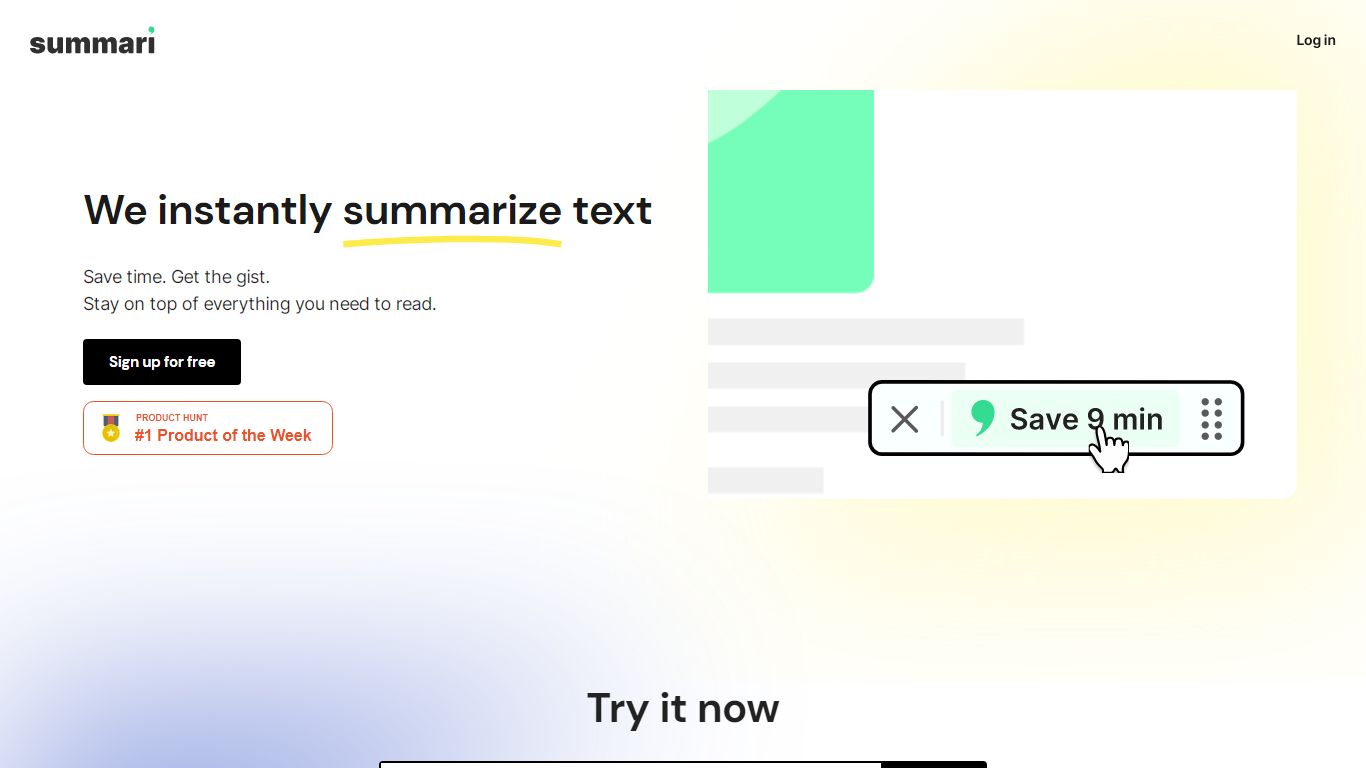 Summari - Free Article Summarizer and Text Summarizing Tool